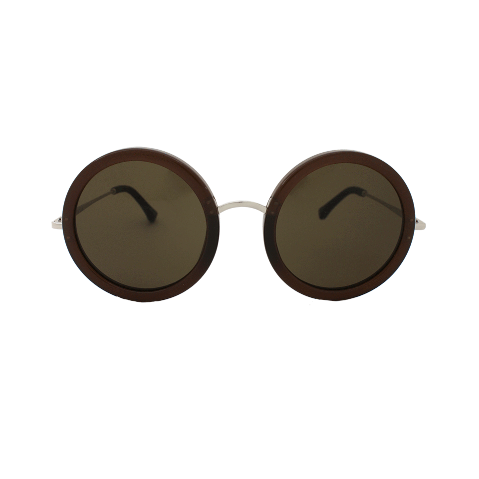 THE ROW-Eight Circle Sunglasses-WALNUT