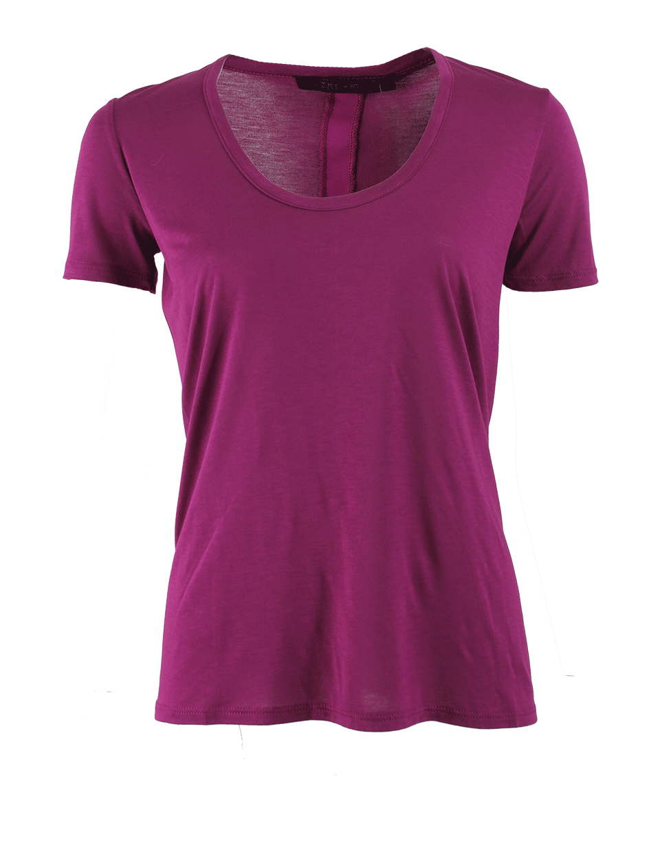 THE ROW-Short Sleeve Scoop Neck Sabeen Top-