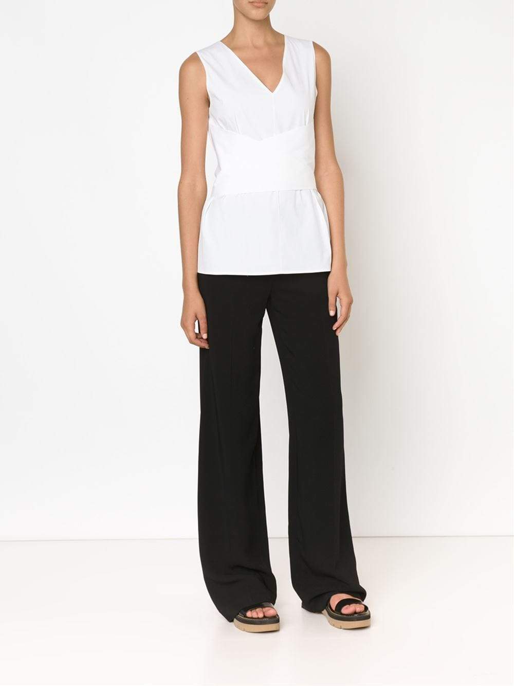 THE ROW-Vaul Tie Waist Blouse-