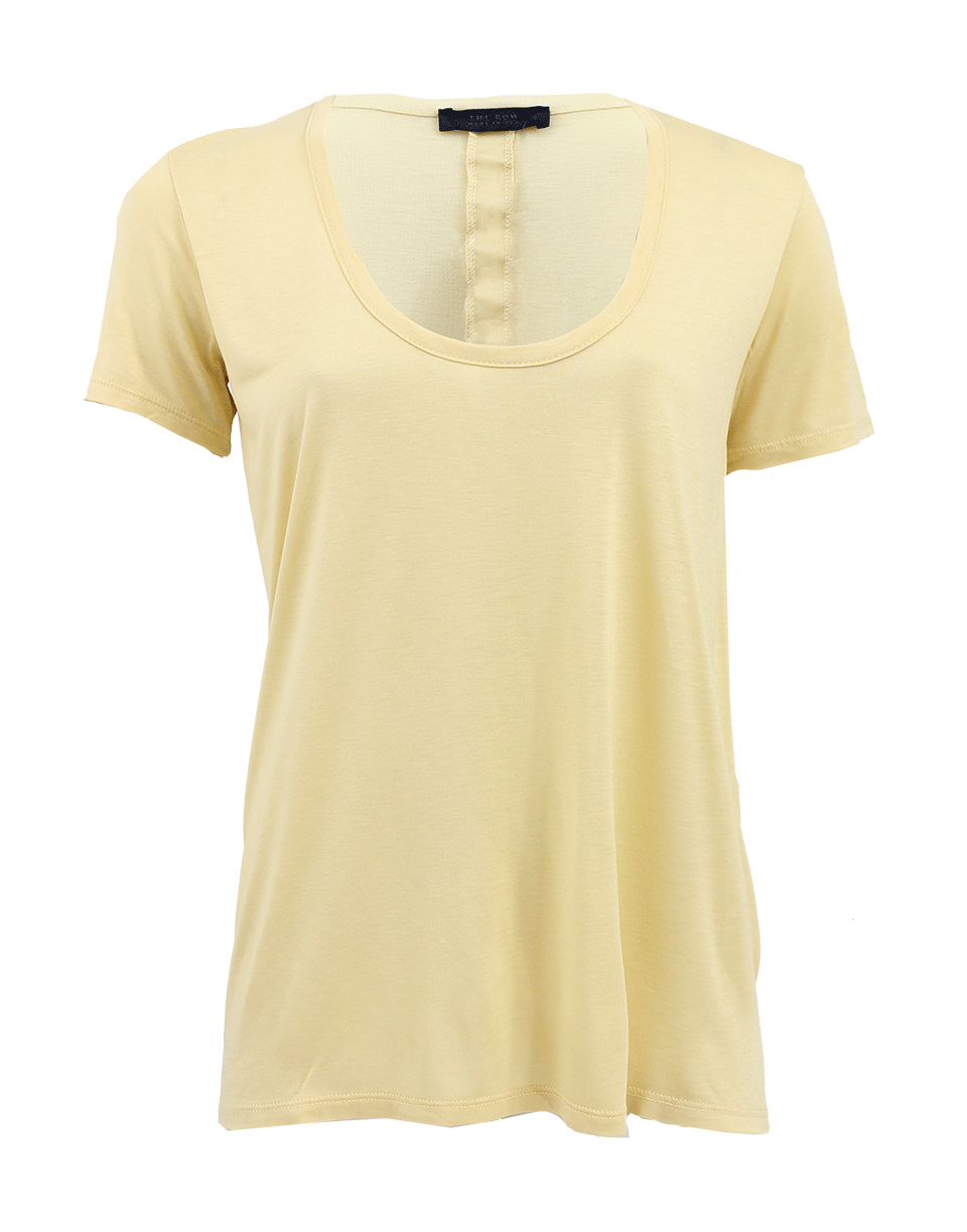 THE ROW-Short Sleeve Scoop Neck T-Shirt-