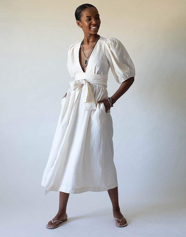 THREE GRACES LONDON-Fiona Belted Wrap Dress-