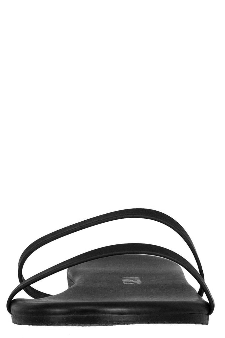 TKEES-Black Gemma Vegan Leather Sandal-