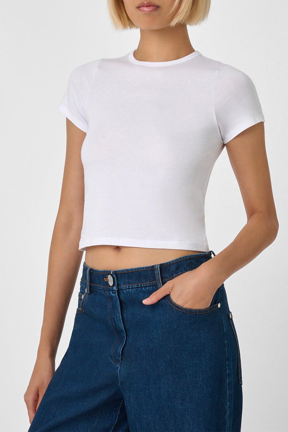 Lindsey Baby Tee-WHITE-XS-CLOTHINGTOPT-SHIRT-TOCCIN