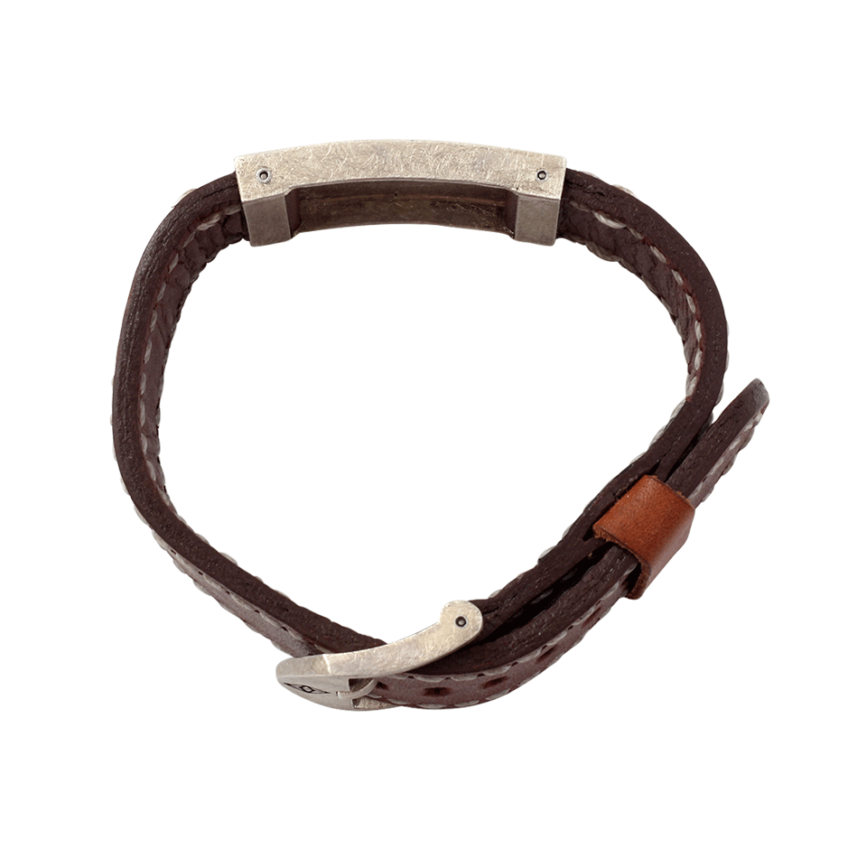 TODD REED-Black Diamond Buckle Bracelet-SILVER