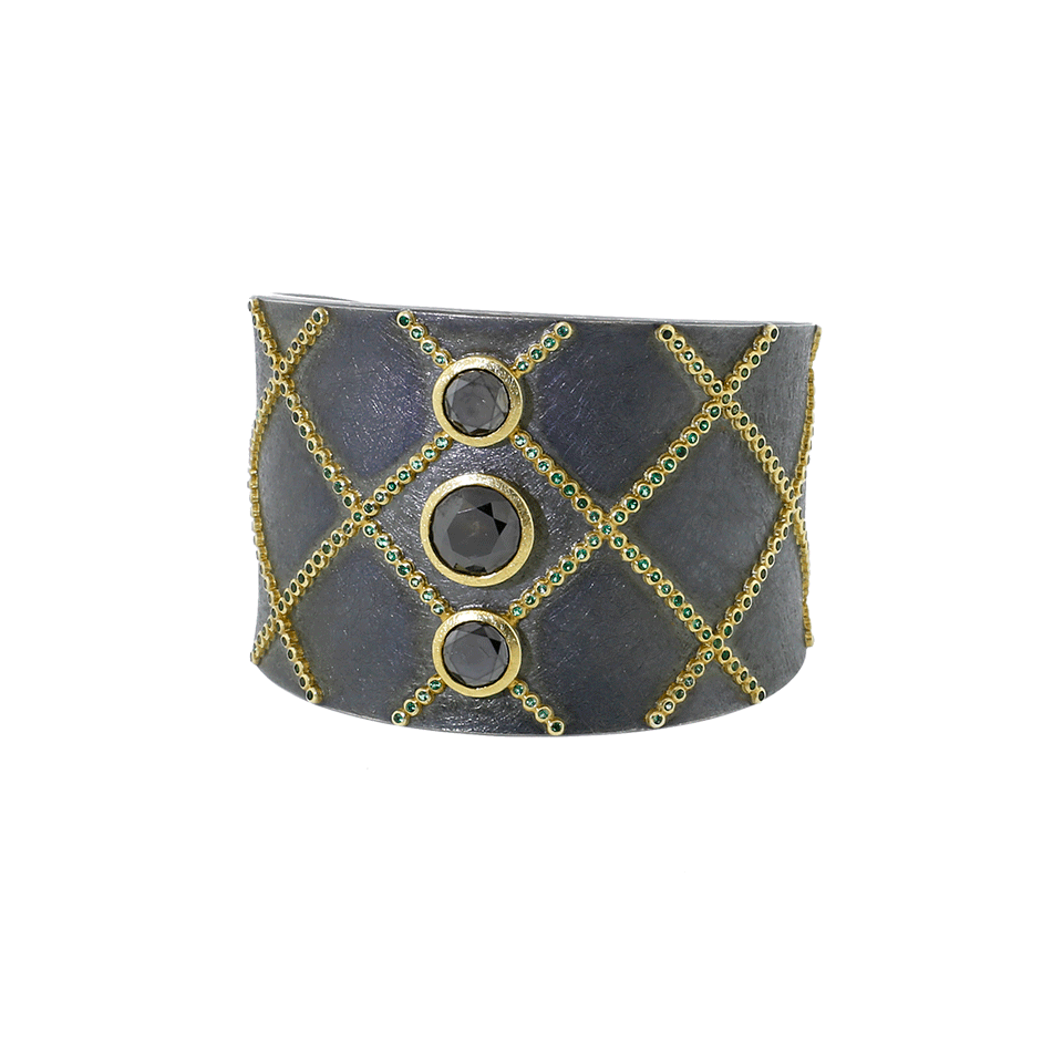 TODD REED-Diamond Cuff Bracelet-YELLOW GOLD