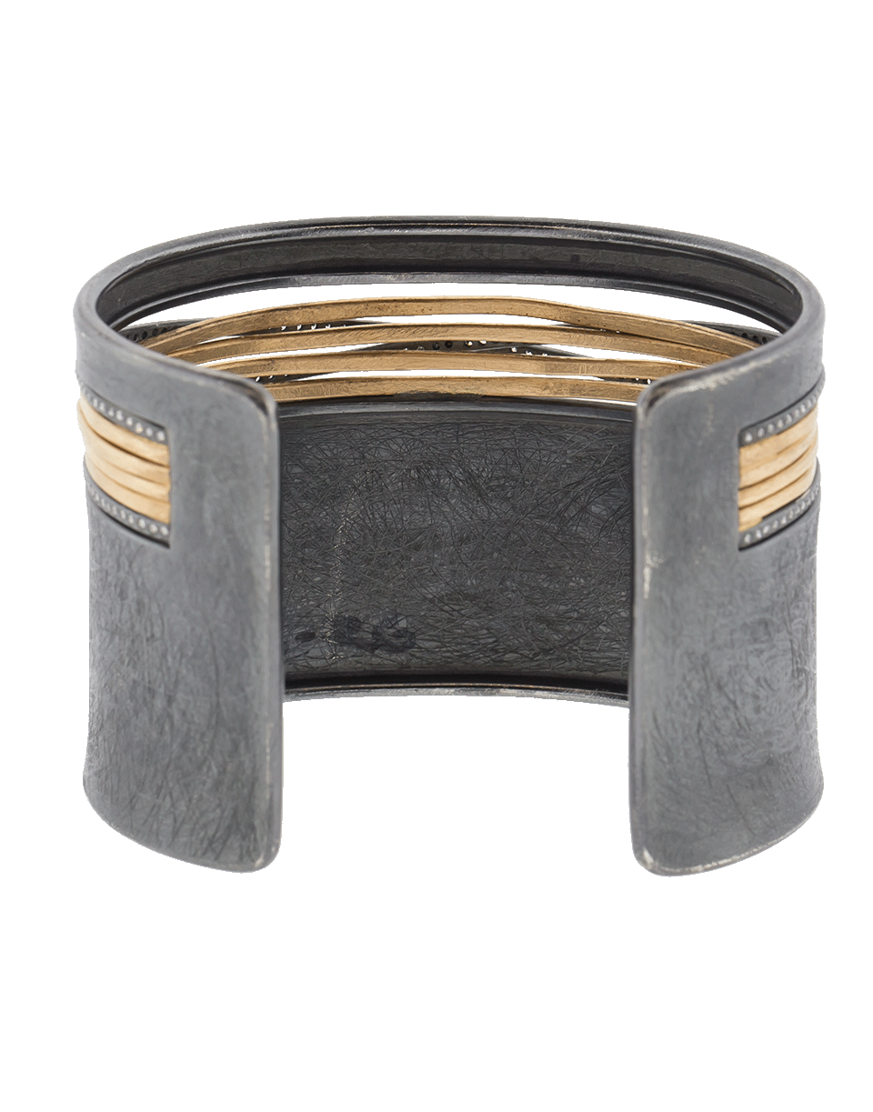 TODD REED-White Diamond Cuff Bracelet-ROSE GOLD