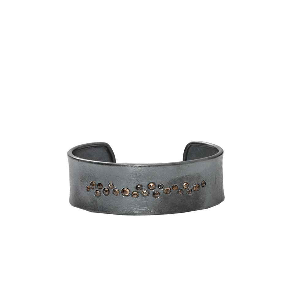 TODD REED-Cognac Diamond Cuff Bracelet-SILVER
