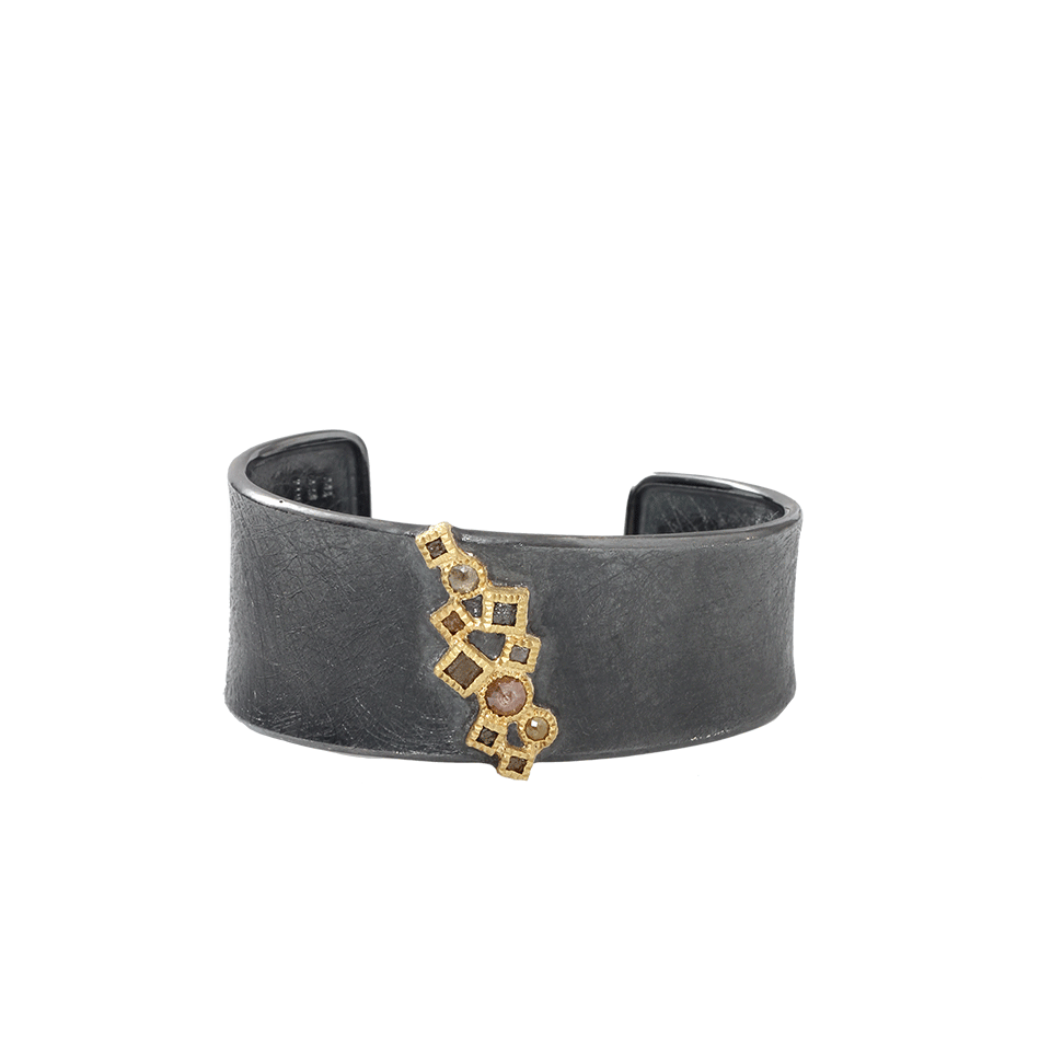 TODD REED-Diamond Cluster Cuff-SILVER
