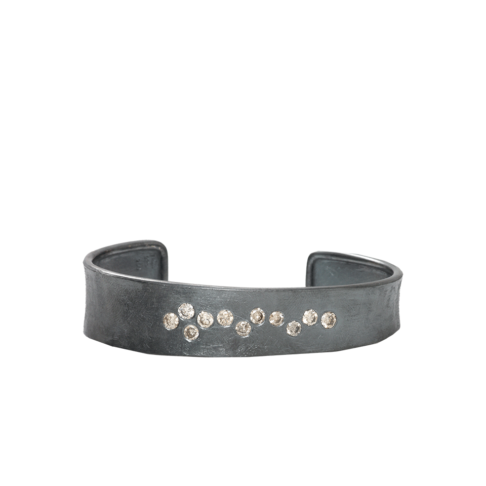 TODD REED-White Diamond Cuff-SILVER