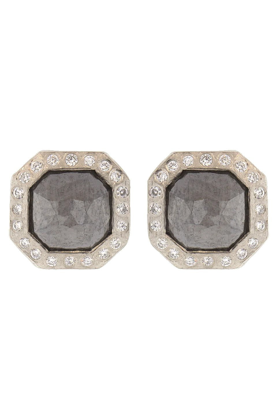TODD REED-Fancy Cut Diamond Stud Earrings-PLDM