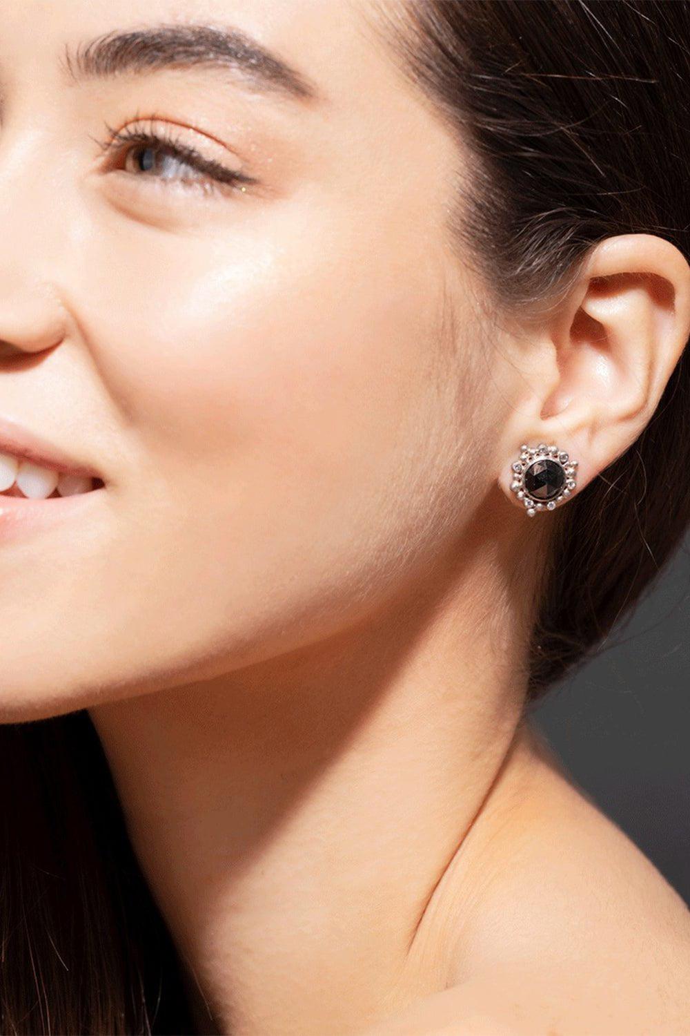 TODD REED-Rose Cut Stud Earrings-PLDM