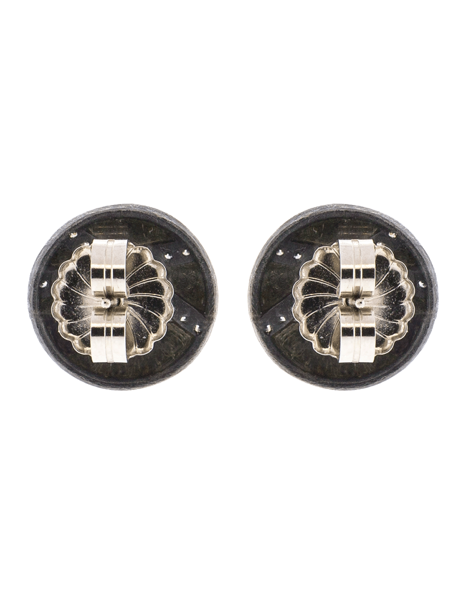 TODD REED-White Diamond X Stud Earrings-SILVER