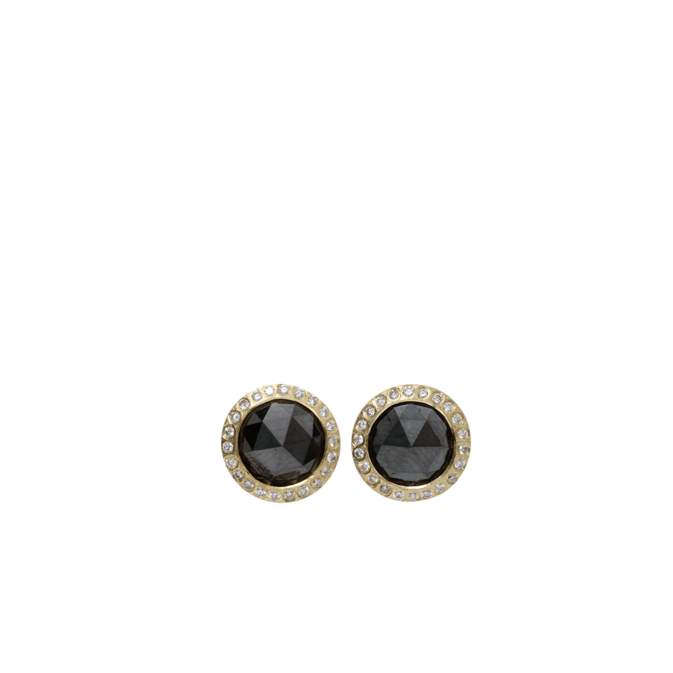 TODD REED-Diamond Stud Earrings-YELLOW GOLD