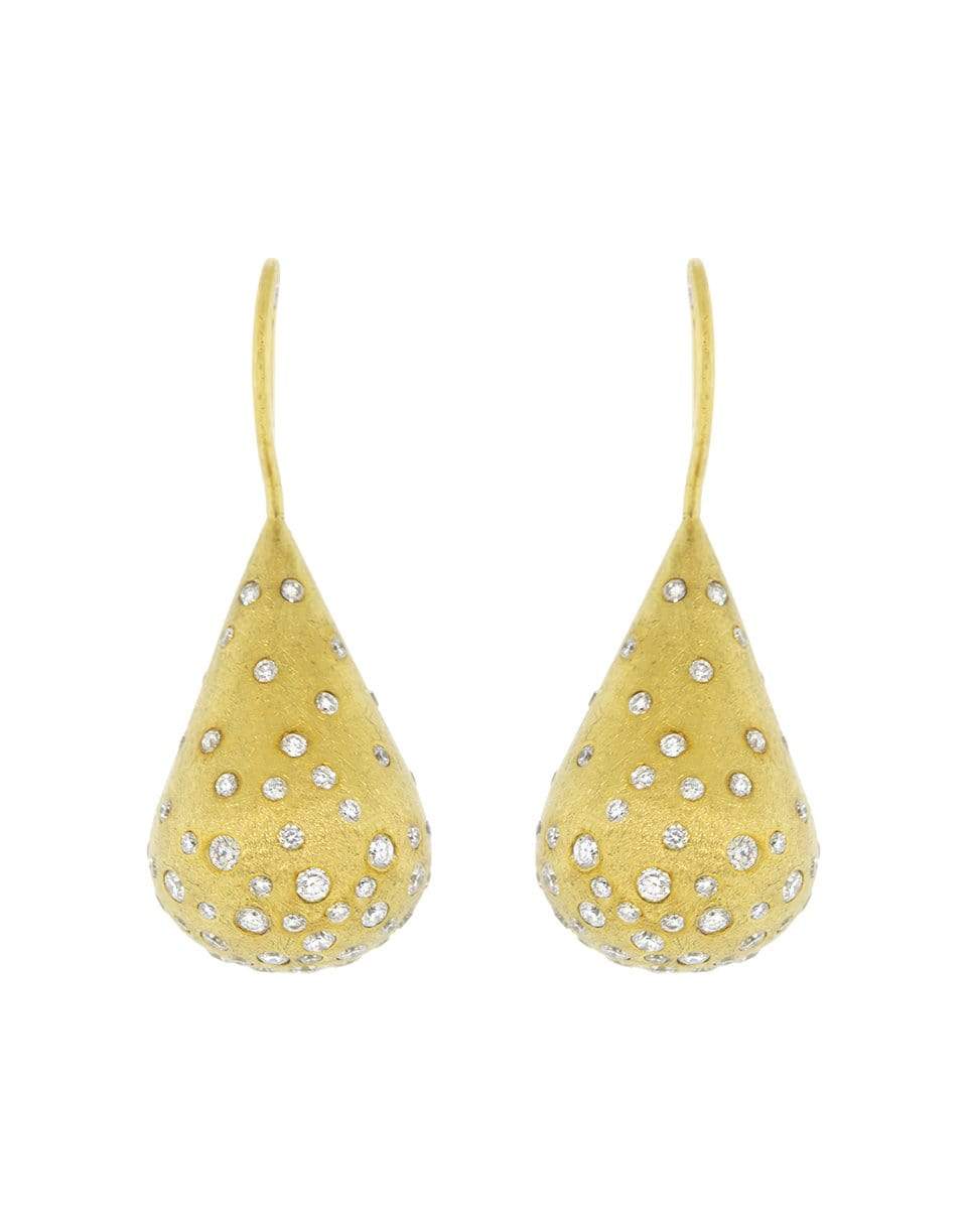TODD REED-Diamond Teardrop Earrings-YELLOW GOLD