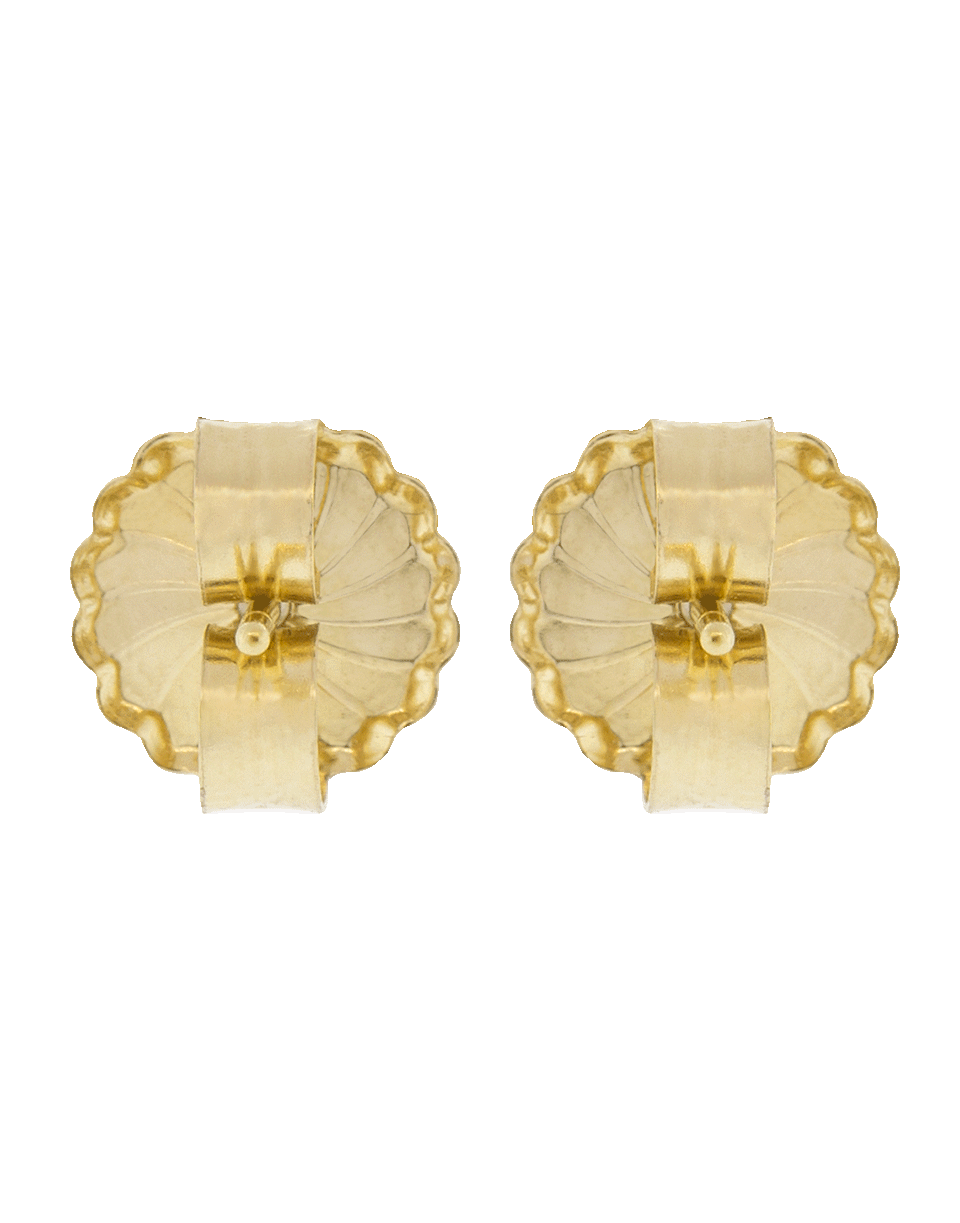TODD REED-Fancy Cut Diamond Stud Earrings-YELLOW GOLD