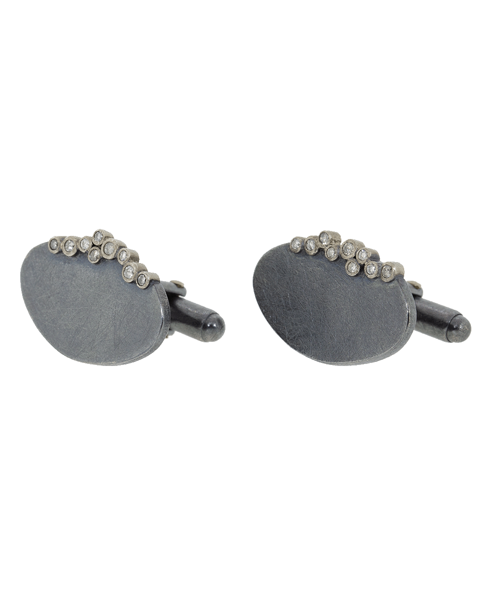 TODD REED-Diamond Cuff Links-SILVER
