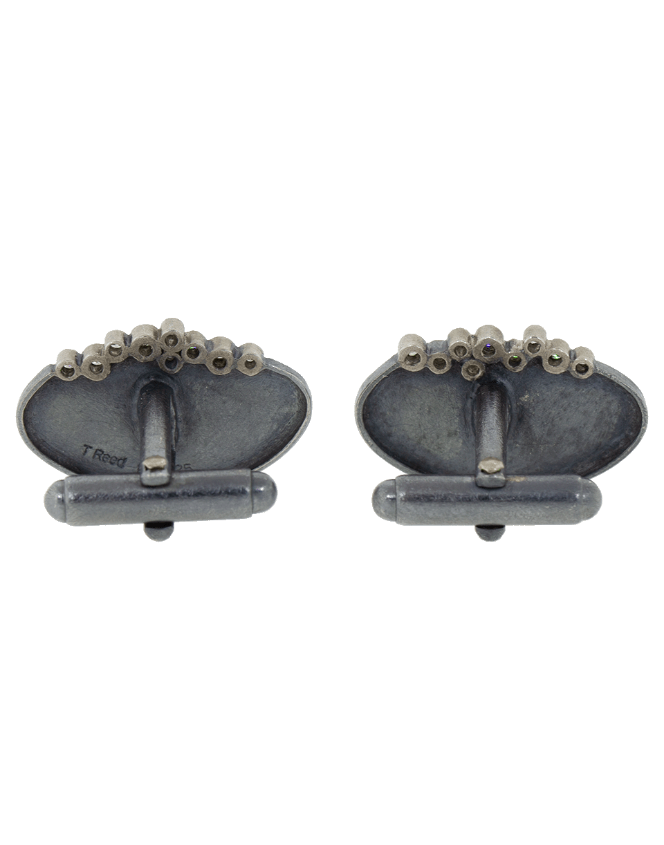 TODD REED-Diamond Cuff Links-SILVER