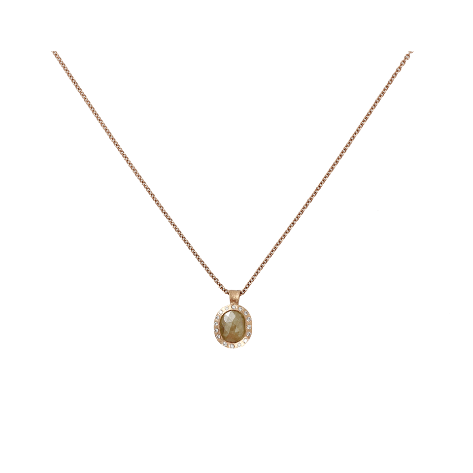 TODD REED-Fancy Yellow Diamond Necklace-ROSE GOLD