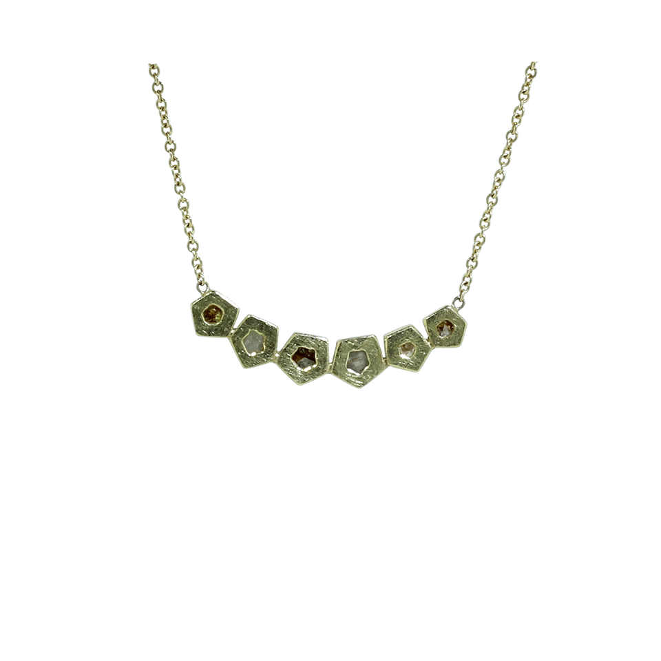 TODD REED-Fancy Diamond Necklace-YELLOW GOLD