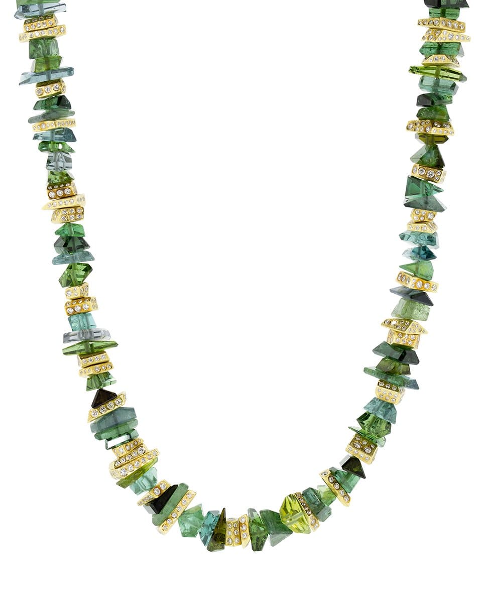 TODD REED-Tourmaline Necklace-YELLOW GOLD