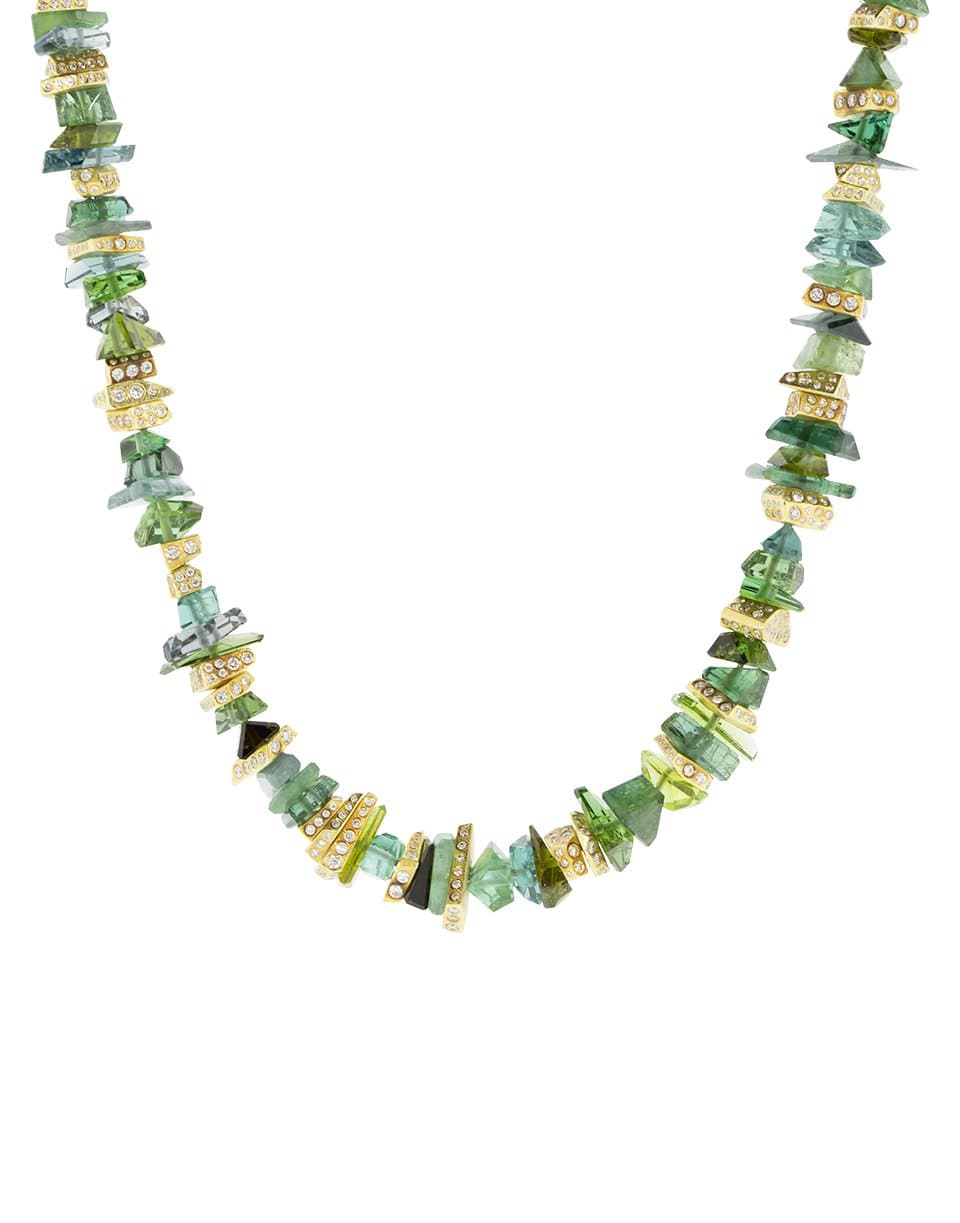 TODD REED-Tourmaline Necklace-YELLOW GOLD