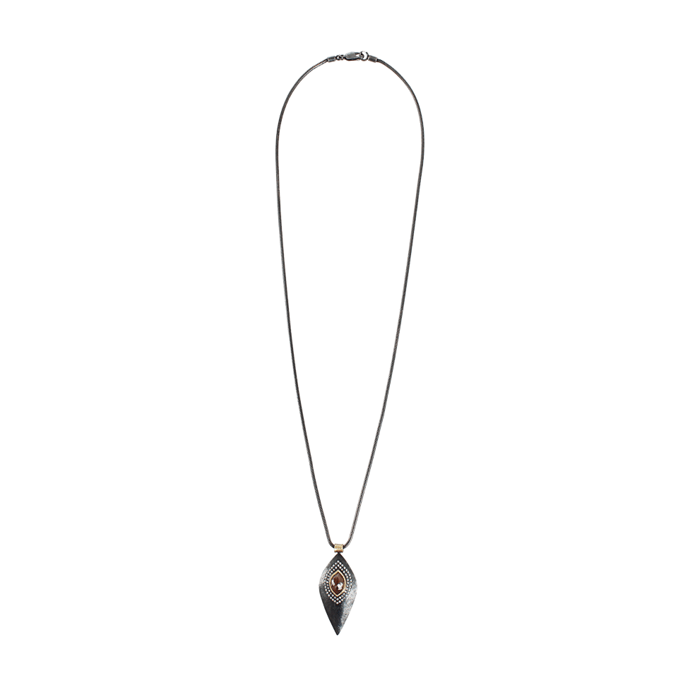 TODD REED-Leaf Pendant Necklace-SLVR