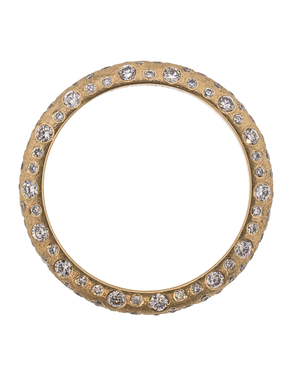TODD REED-White Diamond Sprinkle Band-ROSE GOLD