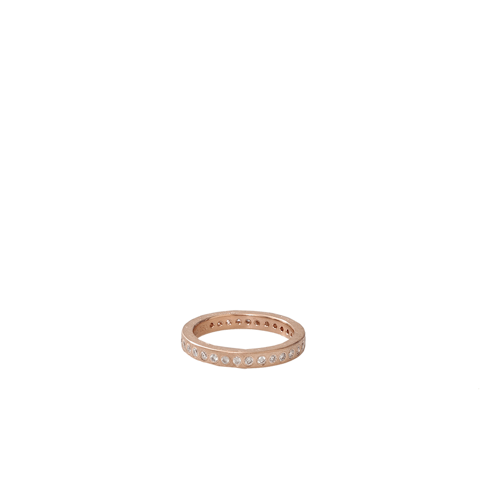 TODD REED-Flush Set Eternity Ring-ROSE GOLD
