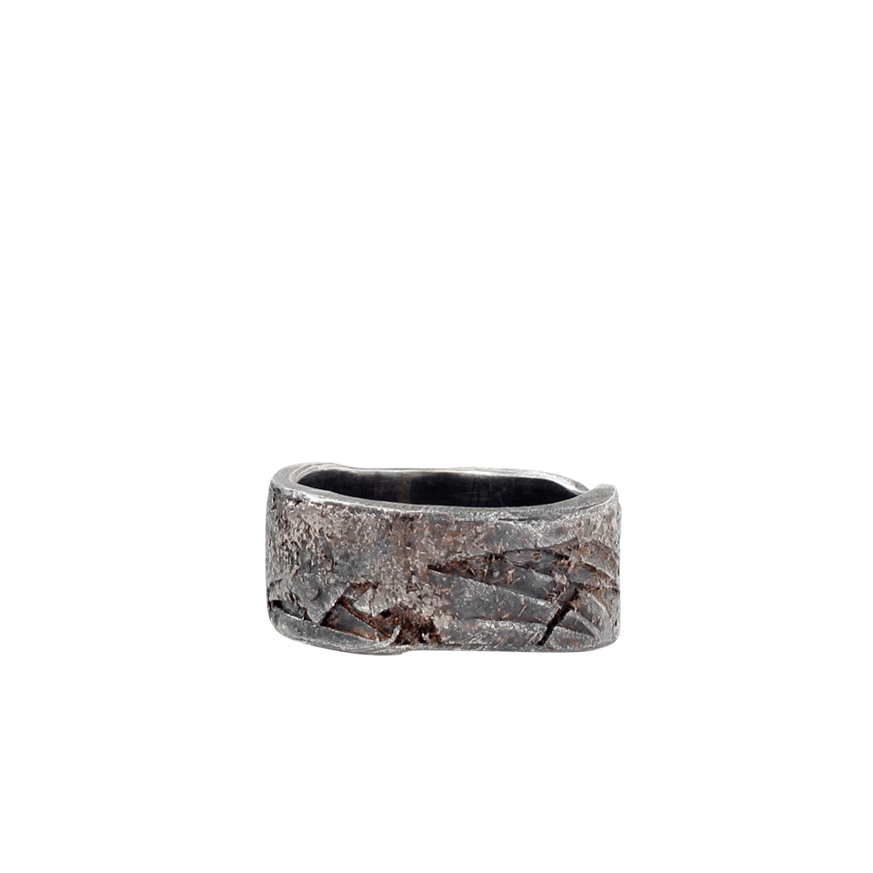 TODD REED-Palladium And Silver Patina Ring-SILVER