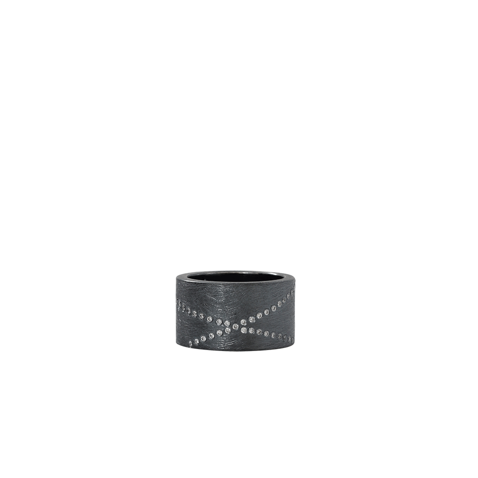 TODD REED-Diamond X Ring-SILVER