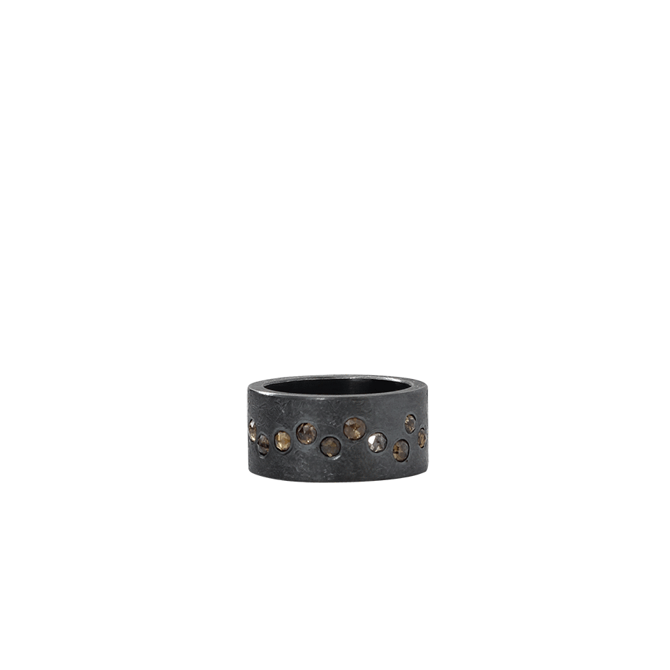 TODD REED-Brown Rosecut Diamond Ring-SILVER