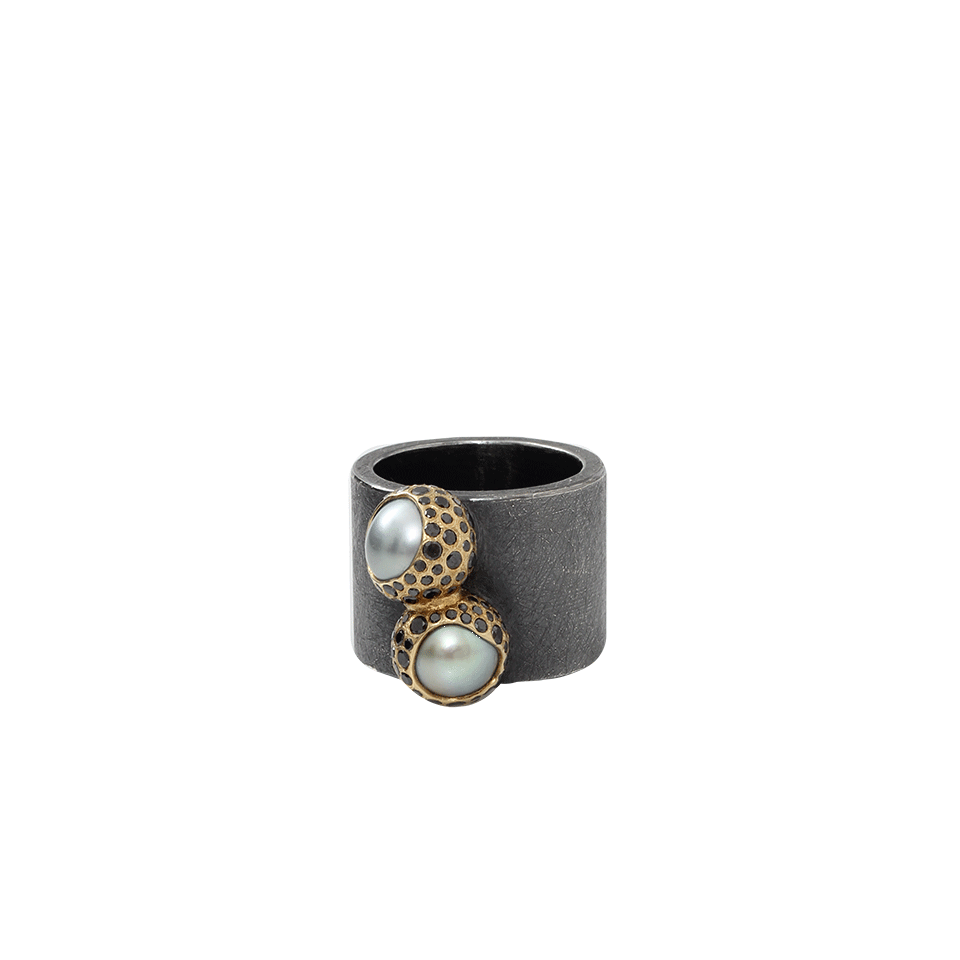 TODD REED-Tahitian Pearl Ring-SILVER