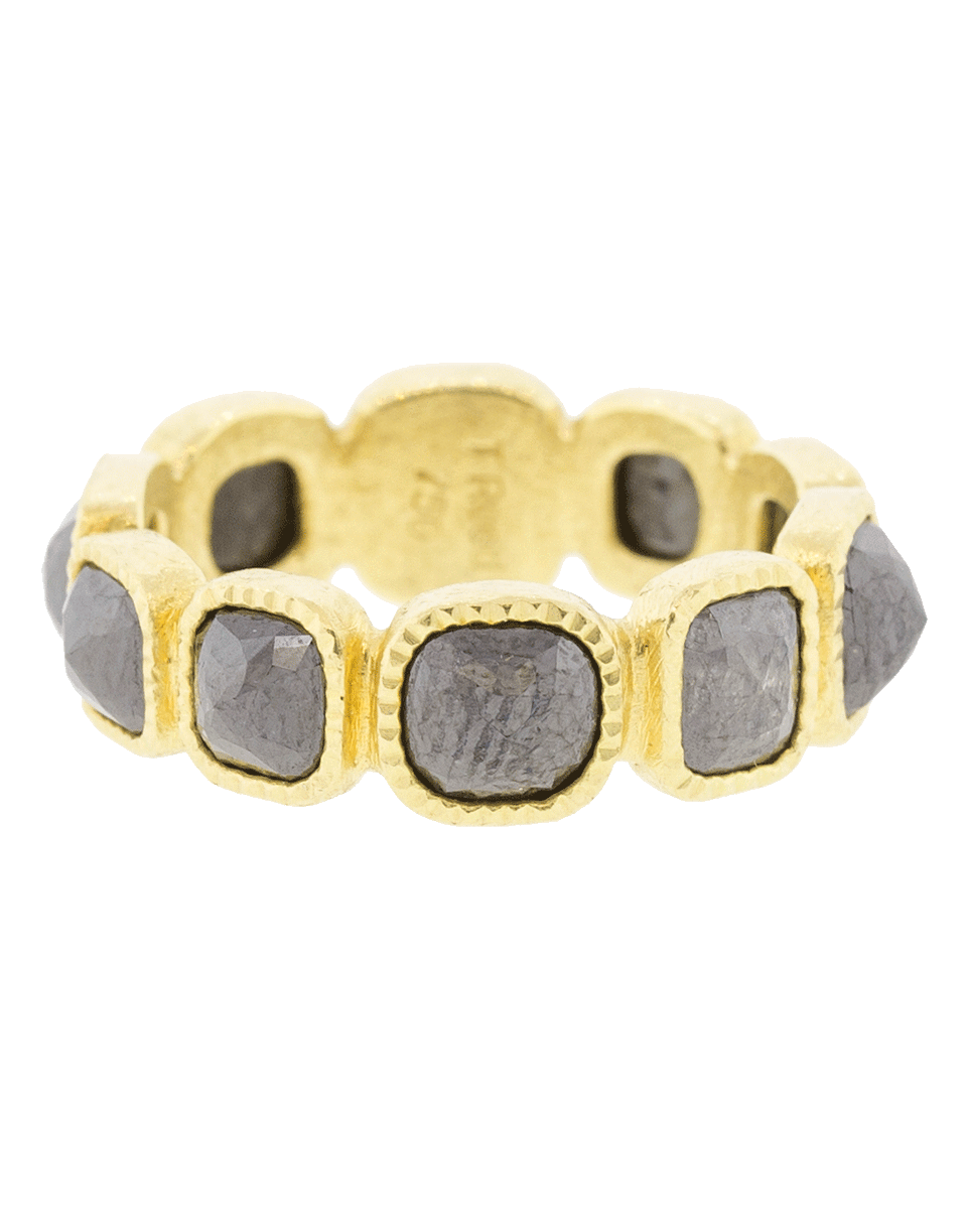 TODD REED-Fancy Cut Diamond Eternity Ring-YELLOW GOLD