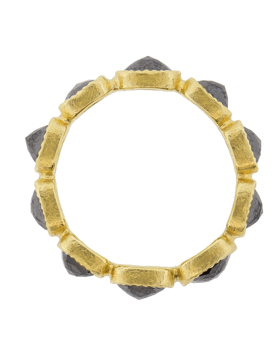 TODD REED-Fancy Cut Diamond Eternity Ring-YELLOW GOLD