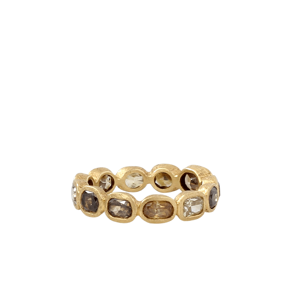 TODD REED-Fancy Diamond Eternity Band-YELLOW GOLD