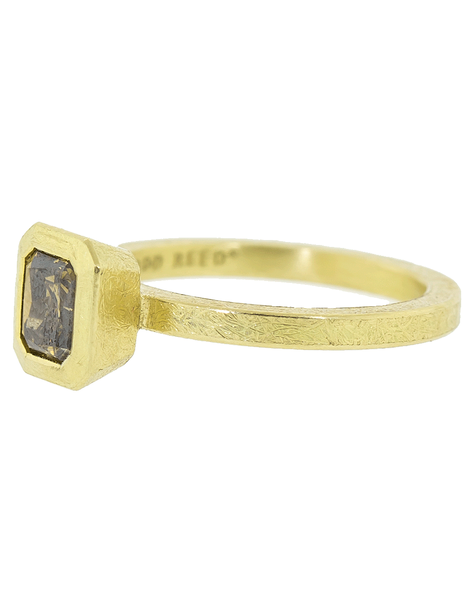 TODD REED-Fancy Diamond Solitaire Ring-YELLOW GOLD