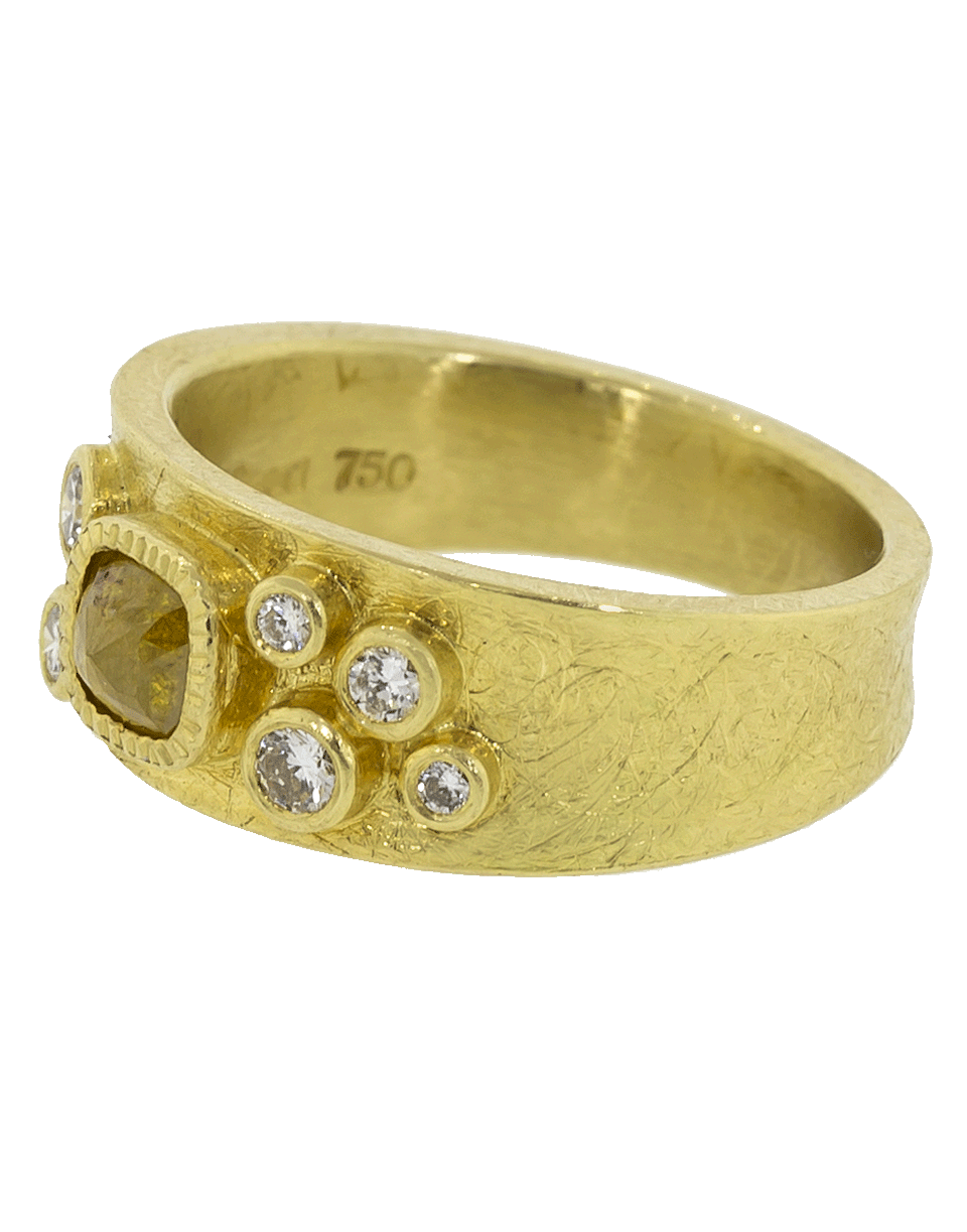TODD REED-Natural Colored Fancy Diamond Ring-YELLOW GOLD