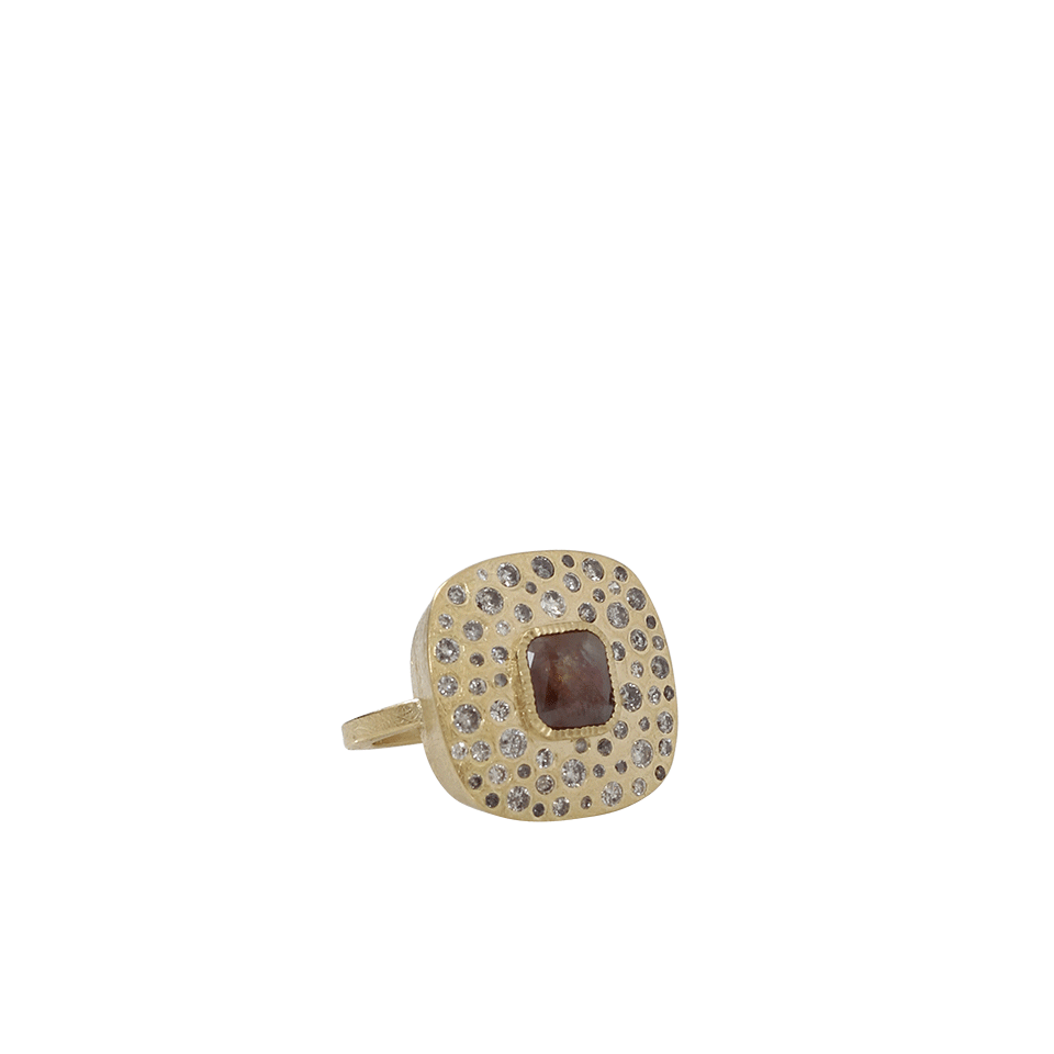 TODD REED-Brown Fancy Diamond Ring-YELLOW GOLD