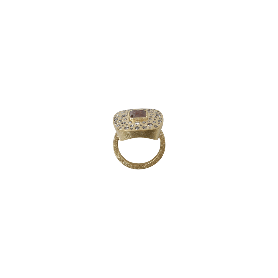 TODD REED-Brown Fancy Diamond Ring-YELLOW GOLD