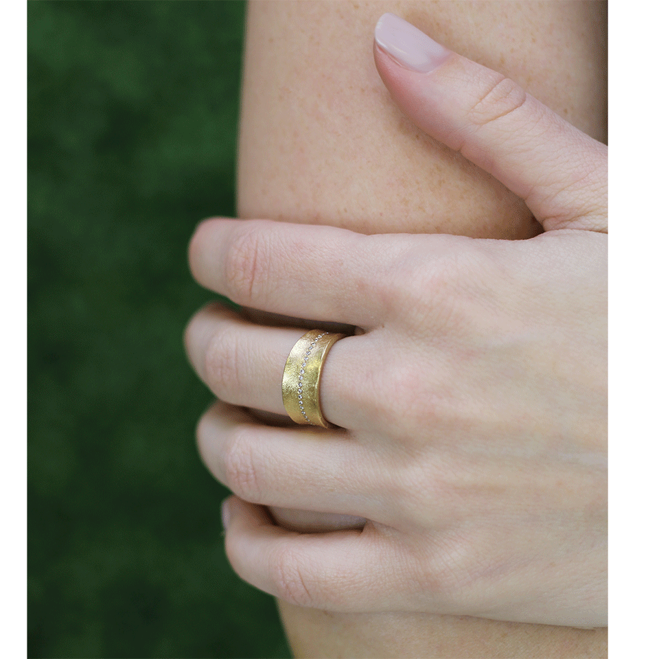 TODD REED-Diamond Eternity Band-YELLOW GOLD