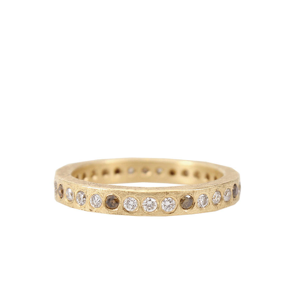 TODD REED-Flush Set Eternity Band-YELLOW GOLD