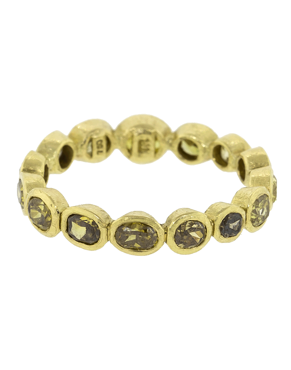 TODD REED-Natural Color Fancy Diamond Eternity Band-YELLOW GOLD