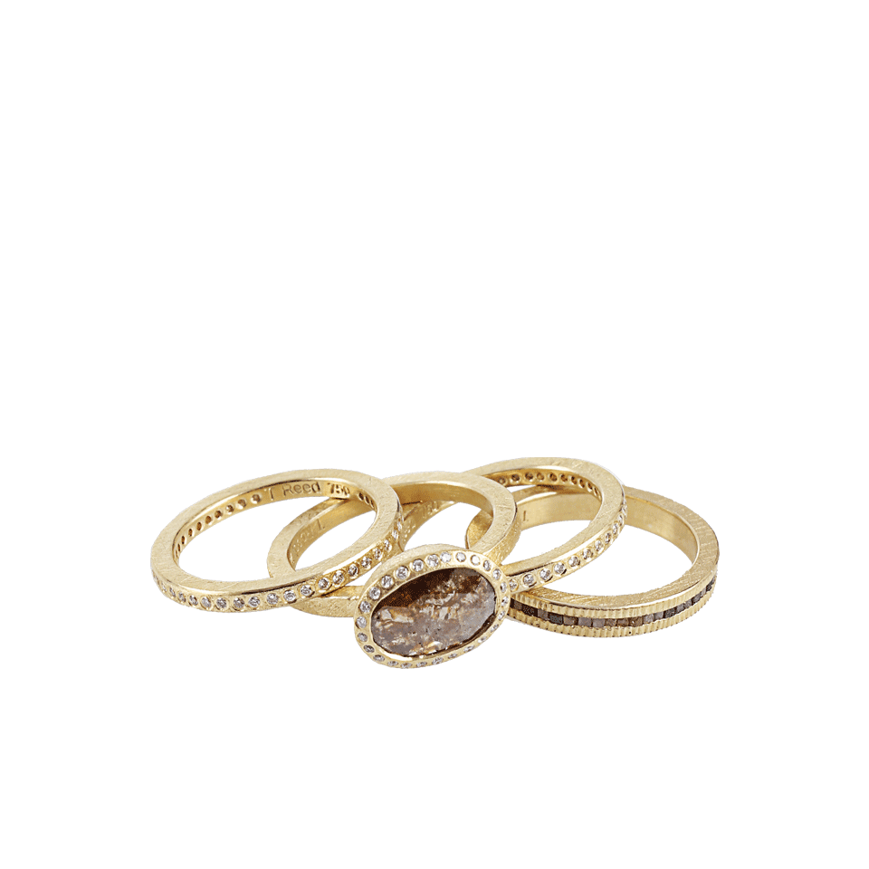 TODD REED-White Diamond Eternity Ring-YELLOW GOLD