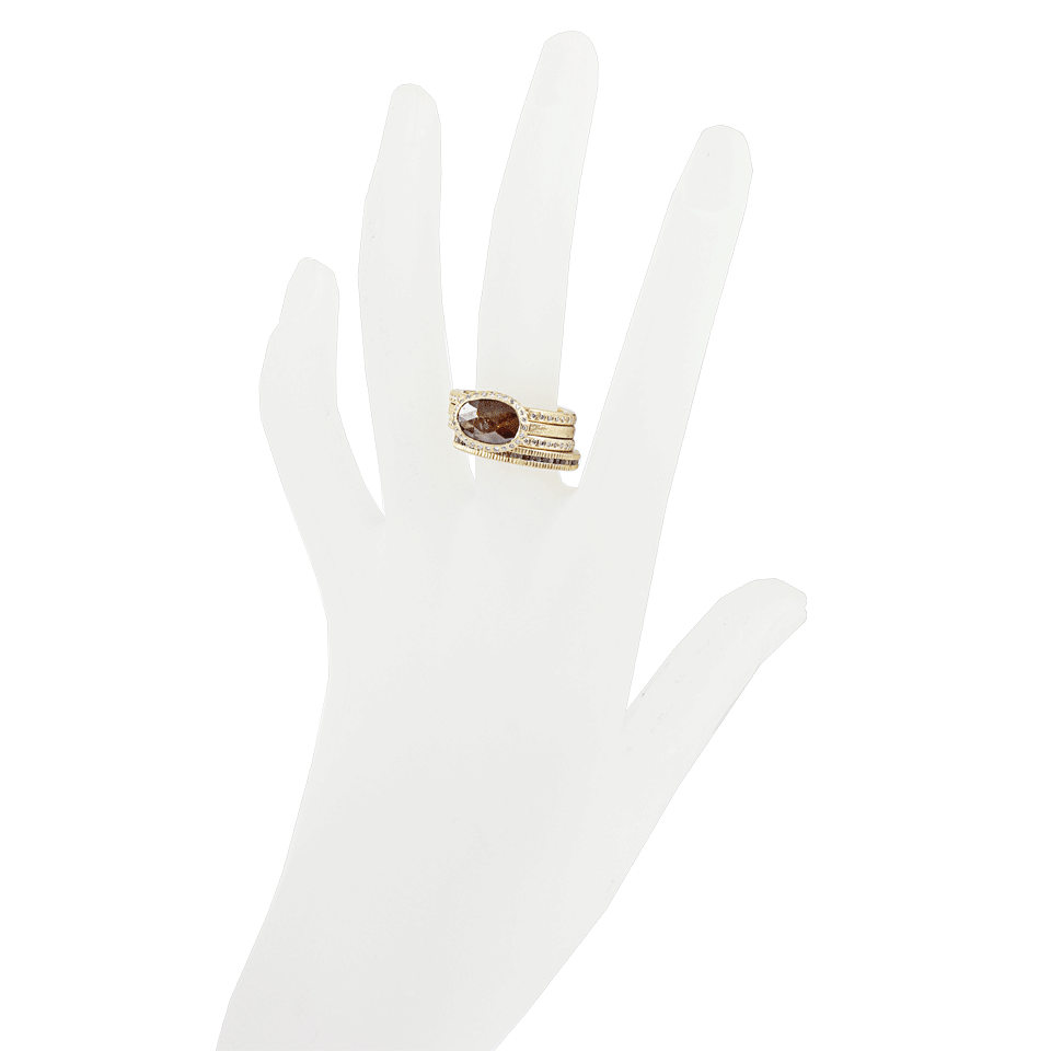 TODD REED-White Diamond Eternity Ring-YELLOW GOLD