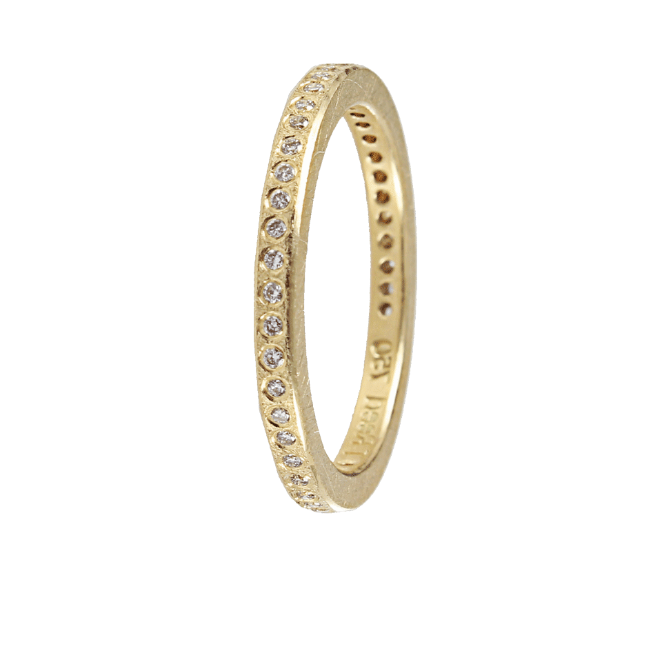 TODD REED-White Diamond Eternity Ring-YELLOW GOLD