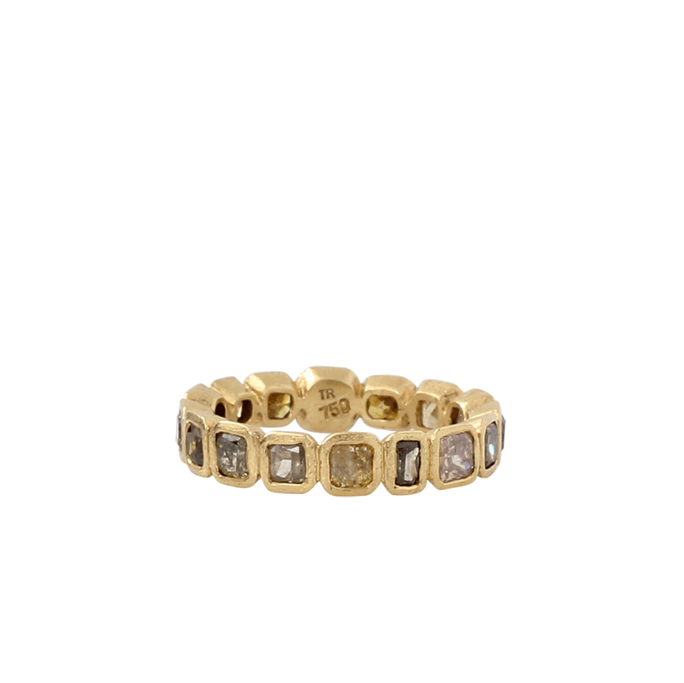 TODD REED-Natural Color Diamond Band-YELLOW GOLD