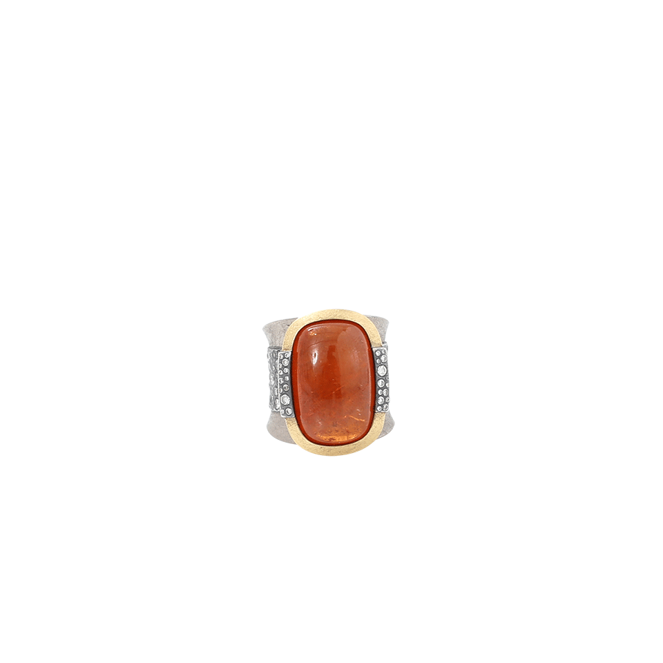 TODD REED-Spessartine Garnet Ring-YELLOW GOLD