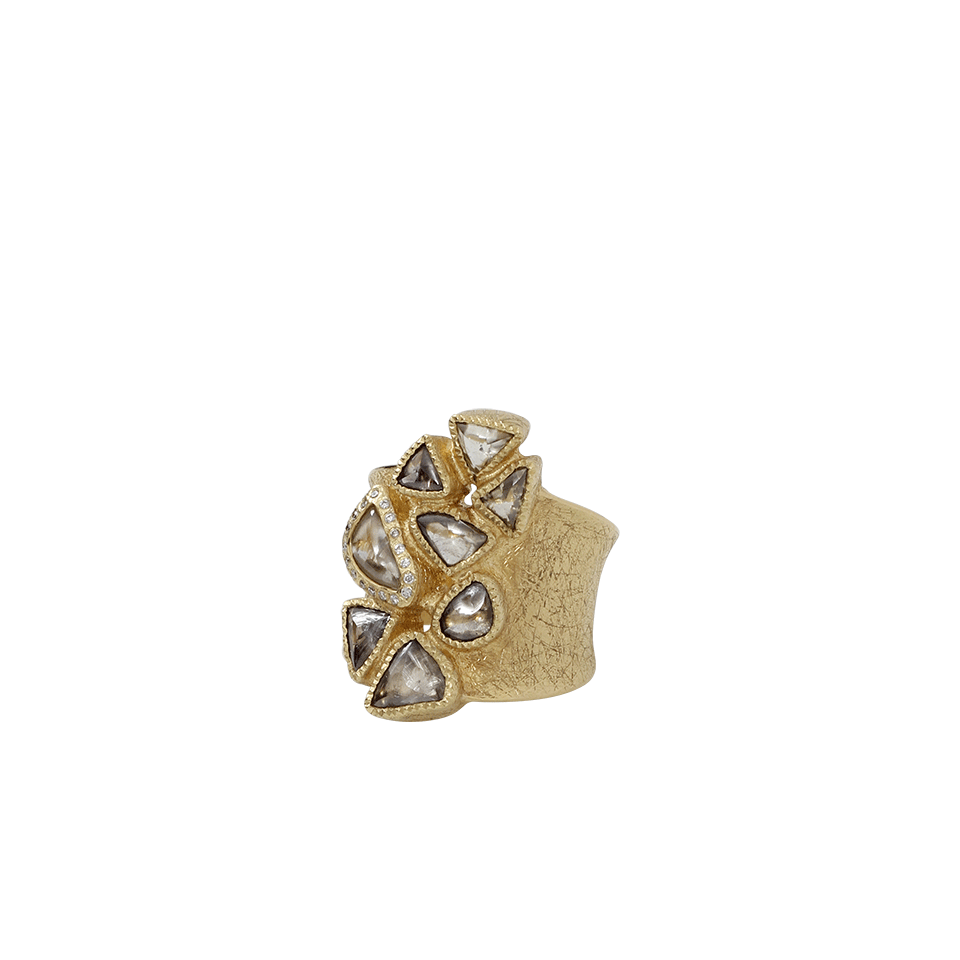 TODD REED-Diamond Macles Ring-YELLOW GOLD