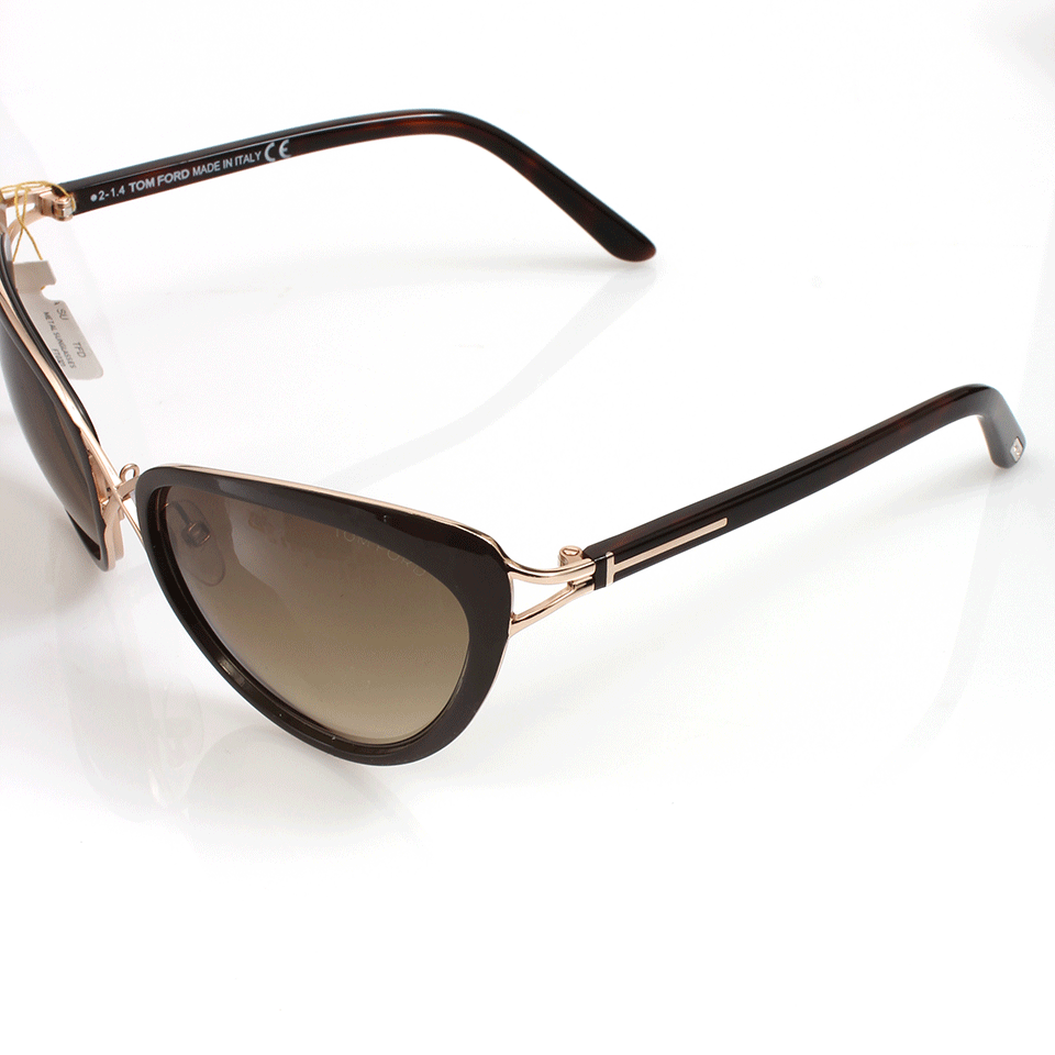 TOM FORD-Cat Eye Metal Sunglasses-