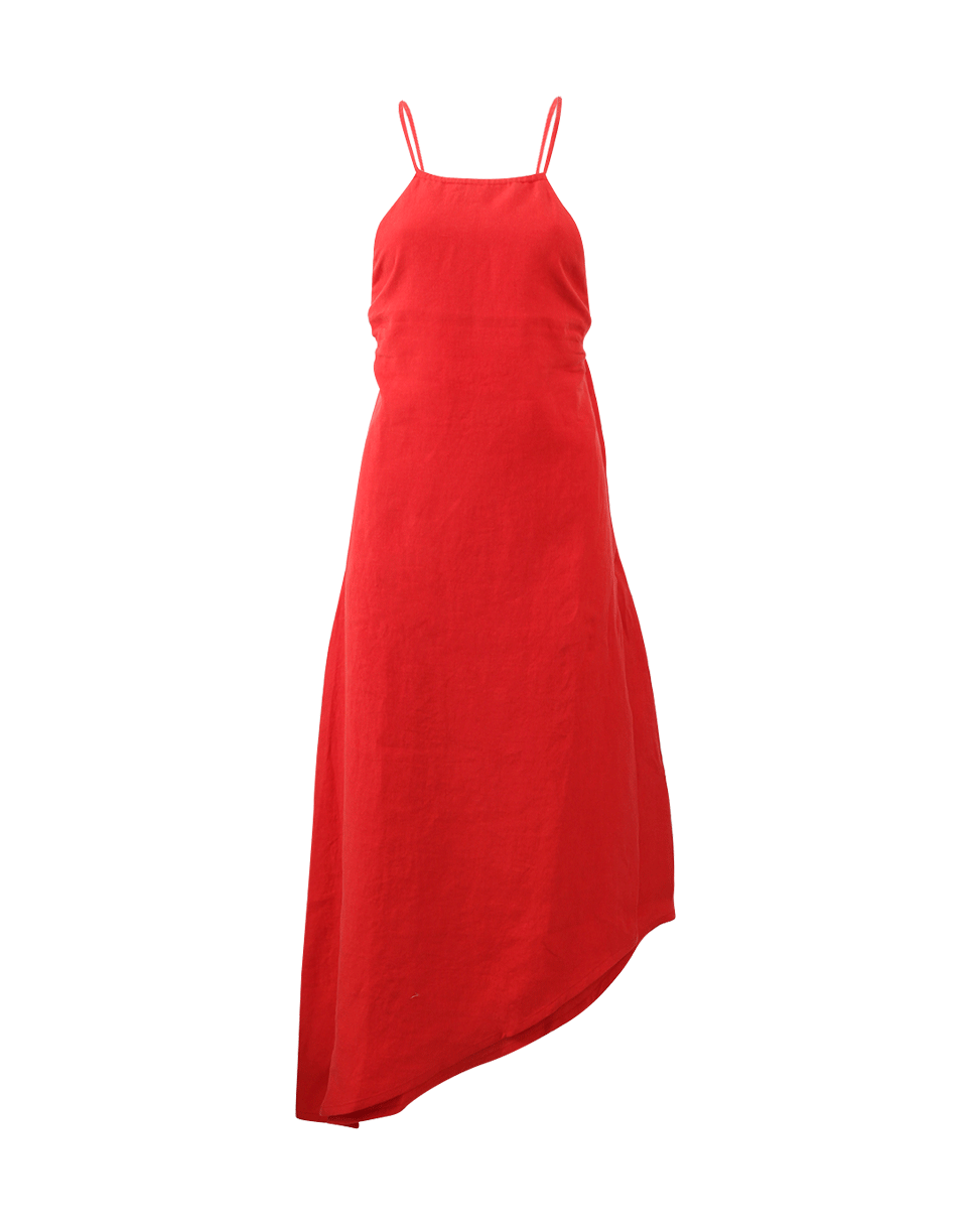 TOMAS MAIER-Linen Tie Back Dress-